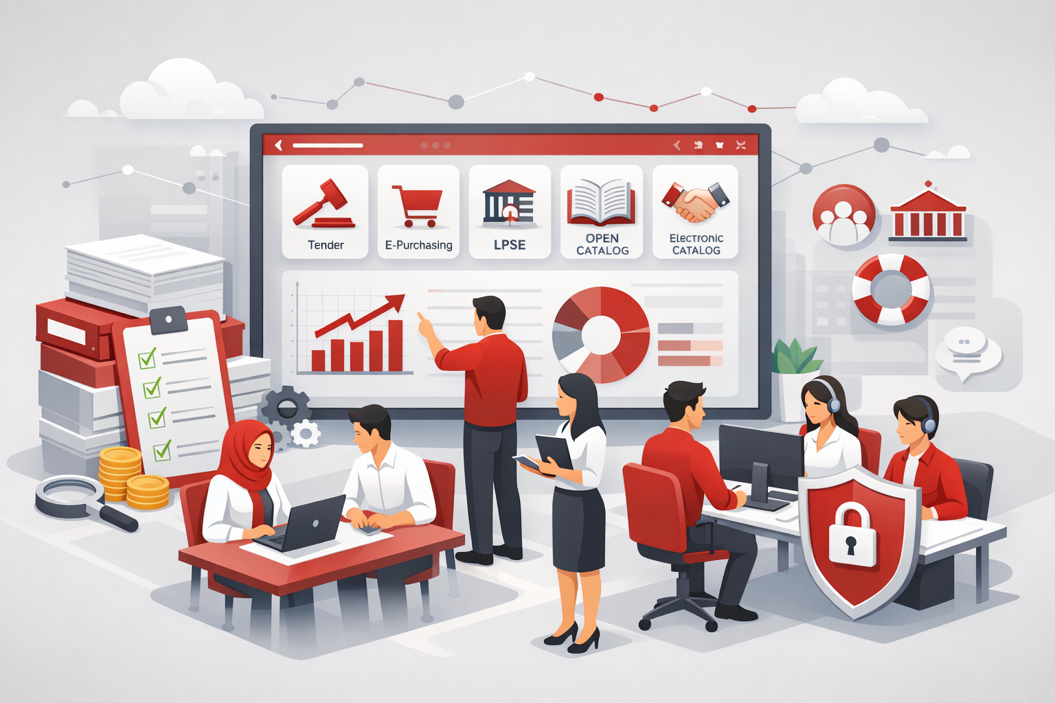 Ilustrasi tugas dan fungsi BPBJ